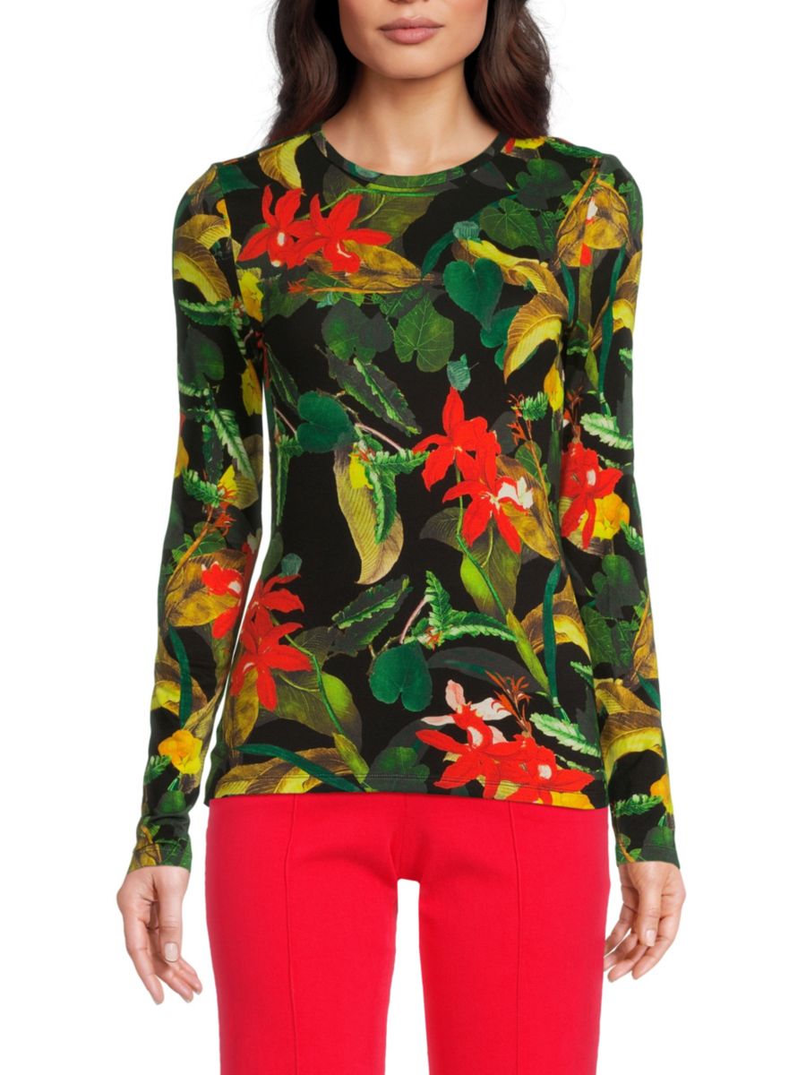 Топ с длинными рукавами и цветочным принтом Delaina Alice + Olivia, цвет Green Multi
Топ с длинными рукавами и цветочным принтом Delaina Alice + Olivia, цвет Green Multi