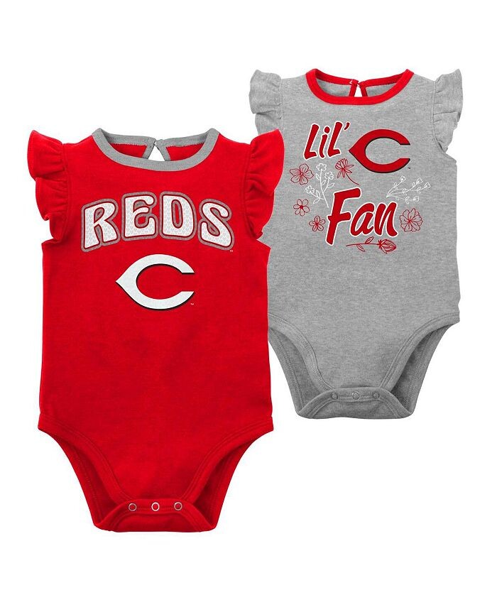 Набор из двух боди Cincinnati Reds Little Fan для новорожденных, красный, Хизер-серый Outerstuff, красный
Набор из двух боди Cincinnati Reds Little Fan для новорожденных, красный, Хизер-серый Outerstuff, красный
