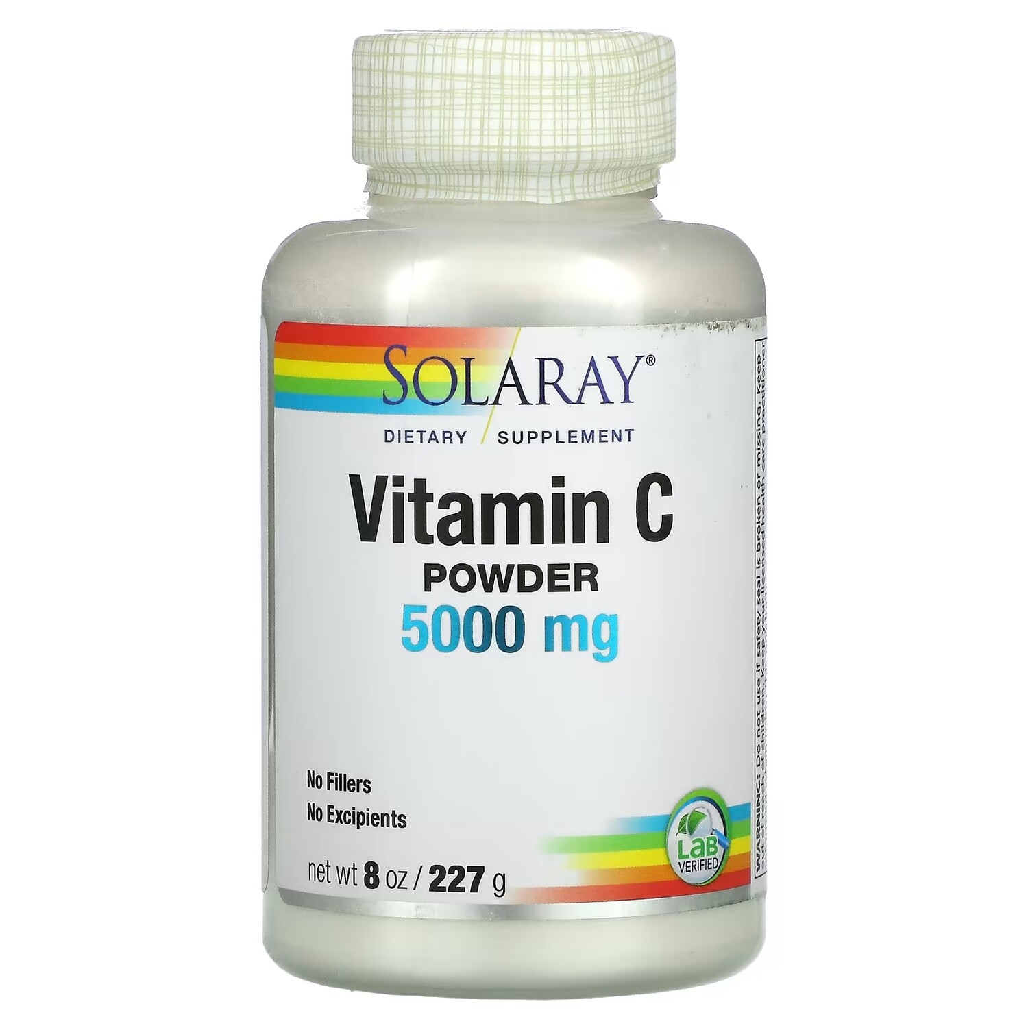 Solaray Витамин C в порошке 5000 мг, 227 г
Solaray Витамин C в порошке 5000 мг, 227 г