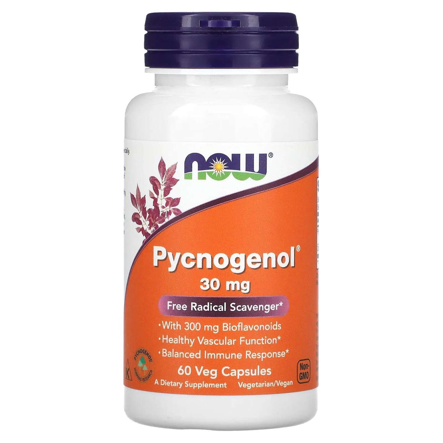 Now Foods Pycnogenol 30 мг 60 капсул в растительной оболочке
Now Foods Pycnogenol 30 мг 60 капсул в растительной оболочке