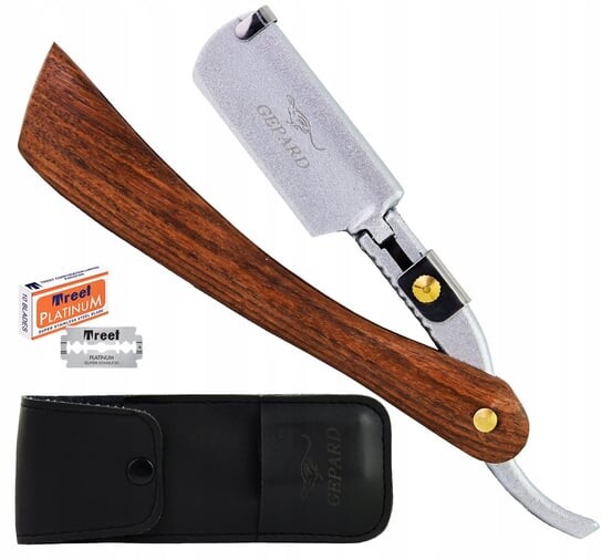 Парикмахерская бритва Cheetah для бритья, лезвия, дерево, Calissimo
Парикмахерская бритва Cheetah для бритья, лезвия, дерево, Calissimo