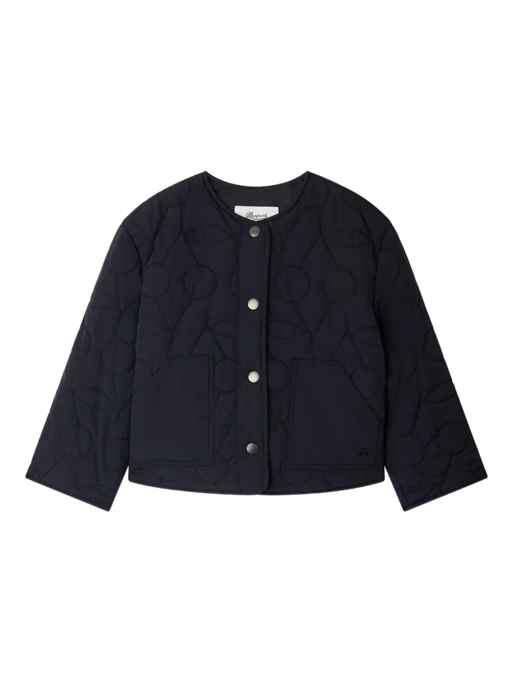 Стеганый пуховик с узором Bonpoint, синий
Стеганый пуховик с узором Bonpoint, синий