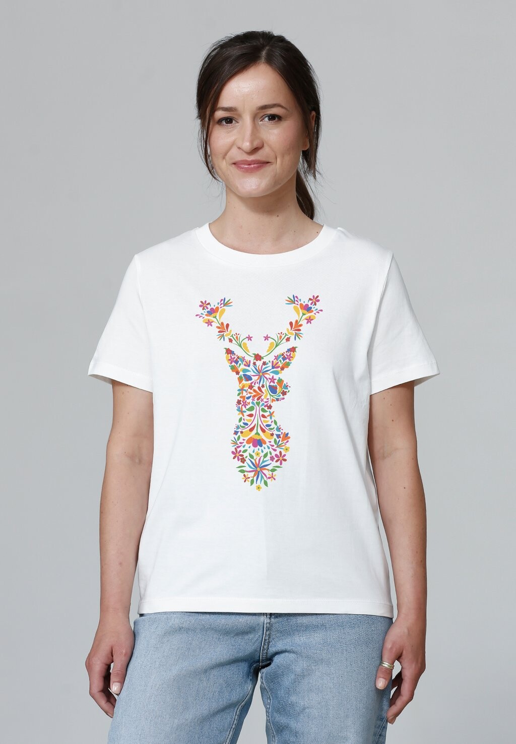 Футболка с принтом FLORAL DEER watapparel, белый
Футболка с принтом FLORAL DEER watapparel, белый