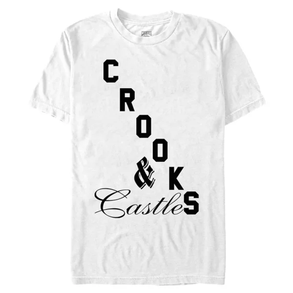 Мужская футболка Crooks and Castle с графическим логотипом в смешанном шрифте Licensed Character, белый
Мужская футболка Crooks and Castle с графическим логотипом в смешанном шрифте Licensed Character, белый