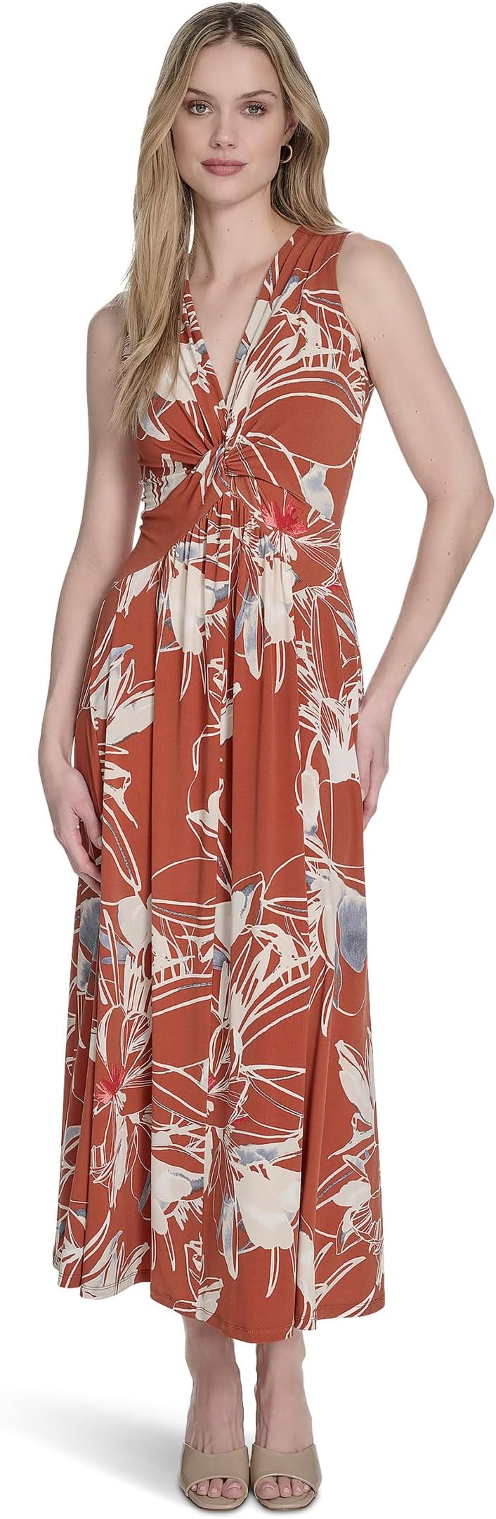 Платье Calvin Klein Matte Jersey Floral Knot Aline, Terra Multi
Платье Calvin Klein Matte Jersey Floral Knot Aline, Terra Multi