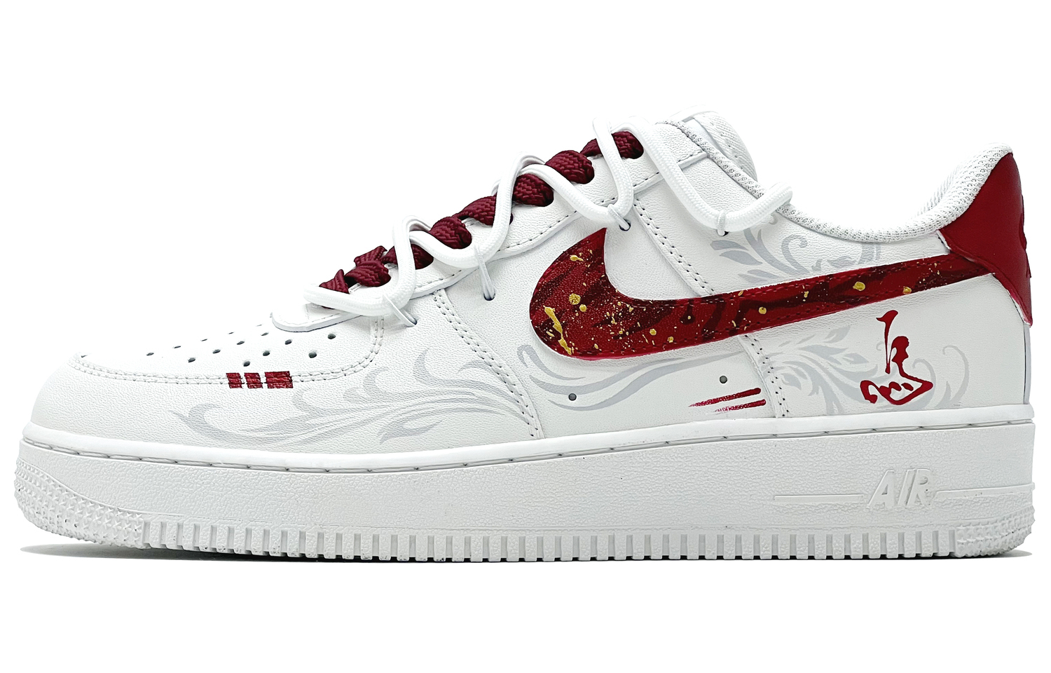 Nike Air Force 1 Swift Flame Rider Abrasion Resistant Low top Kids' Skateboarding Shoes White Red Unisex
Nike Air Force 1 Swift Flame Rider Abrasion Resistant Low top Kids' Skateboarding Shoes White Red Unisex