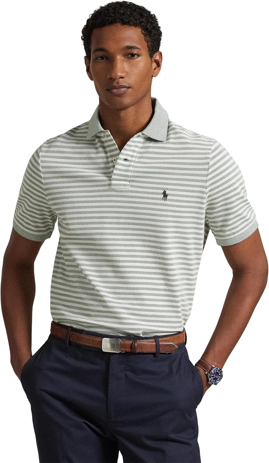 POLO RALPH LAUREN Мужская классическая полосатая поло из сетки, Fatigue/White, Белый, POLO RALPH LAUREN Мужская классическая полосатая поло из сетки, Fatigue/White
POLO RALPH LAUREN Мужская классическая полосатая поло из сетки, Fatigue/White, Белый, POLO RALPH LAUREN Мужская классическая полосатая поло из сетки, Fatigue/White