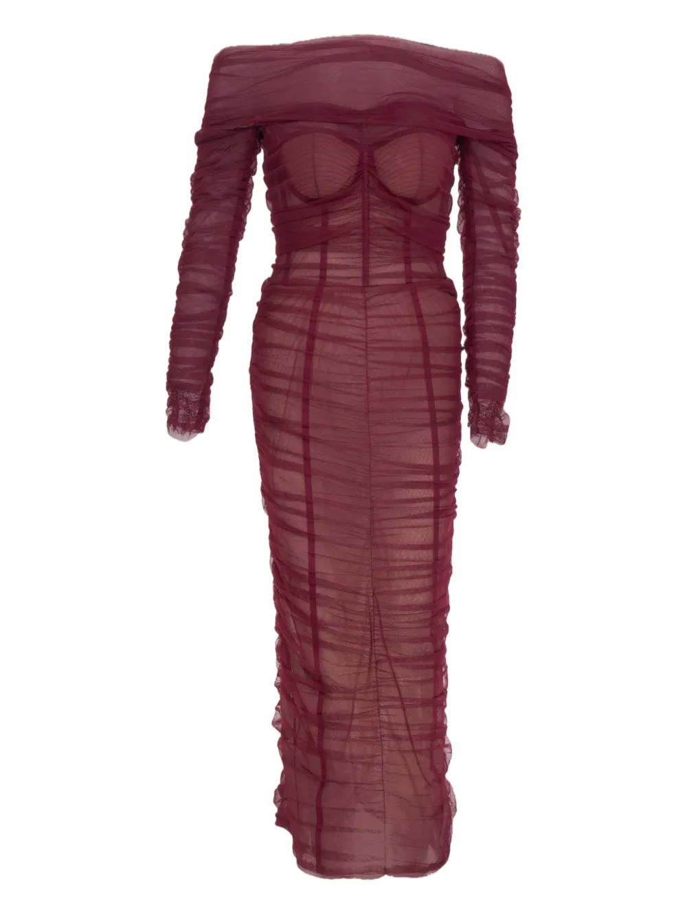 Платье с открытыми плечами и драпировкой Ana Radu, красный
Платье с открытыми плечами и драпировкой Ana Radu, красный