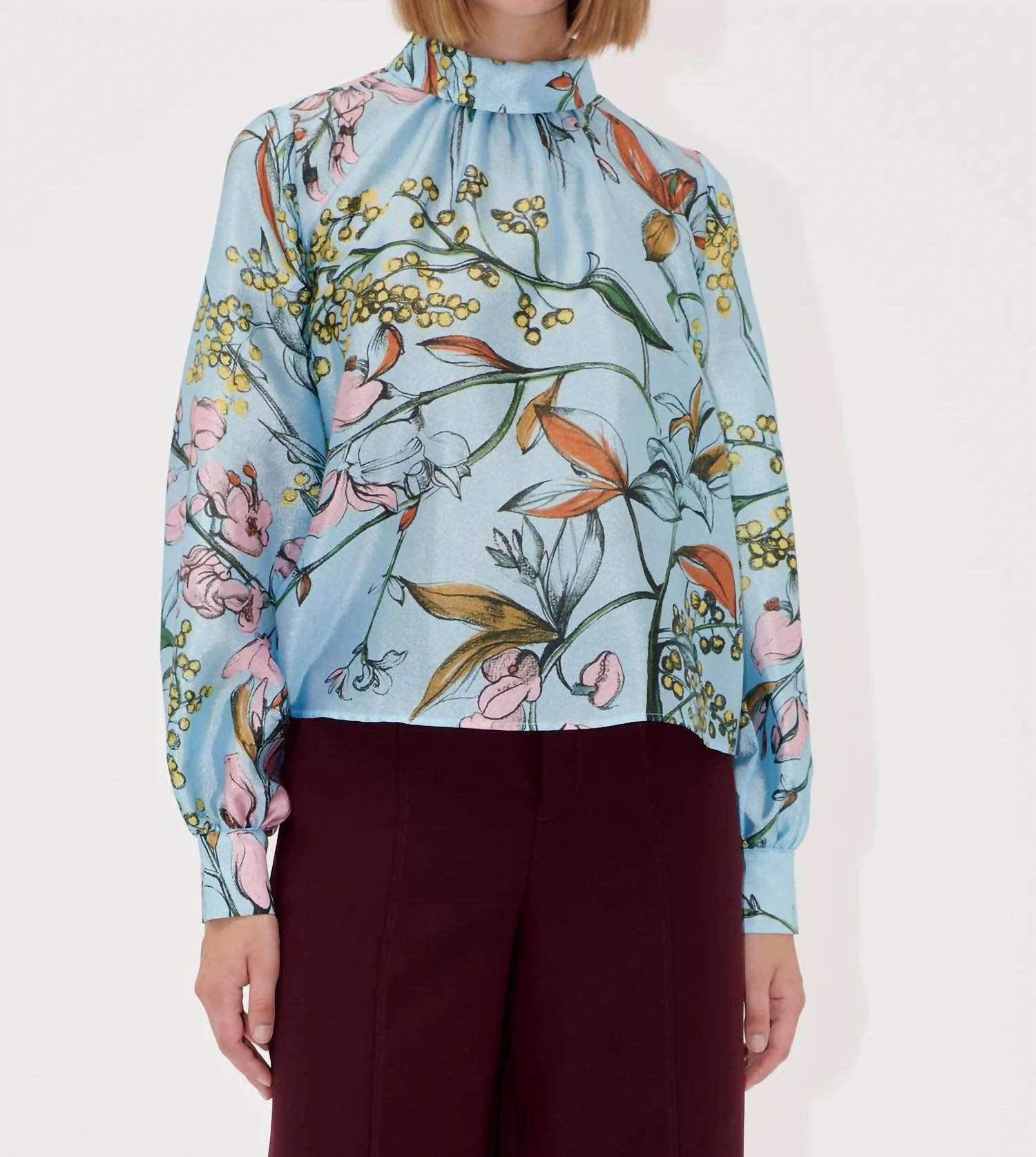 Плоский текстурированный топ со сборками и длинными рукавами цвета мимозы Stine Goya, Mimosa
Плоский текстурированный топ со сборками и длинными рукавами цвета мимозы Stine Goya, Mimosa