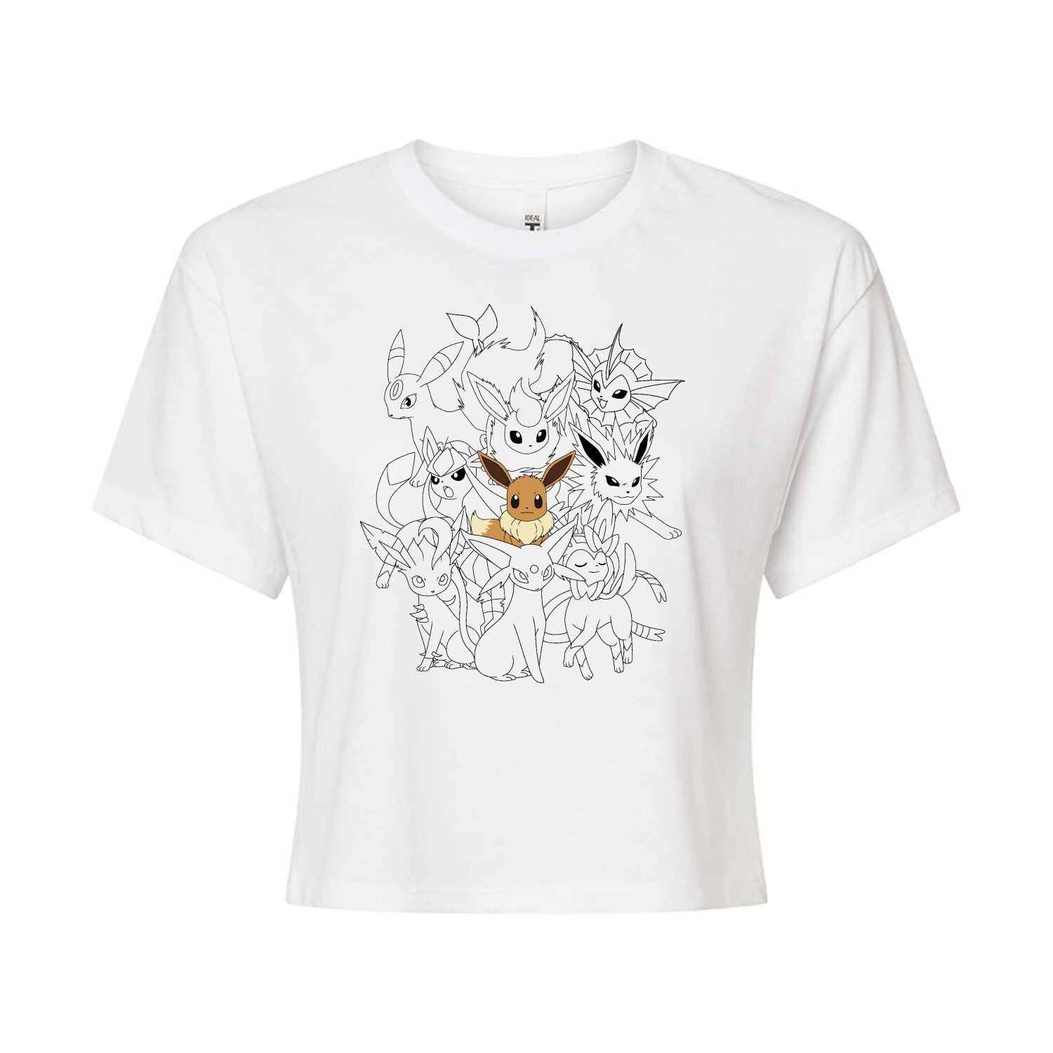 Укороченная футболка с рисунком Pokémon Eevee Group Evolution для юниоров Licensed Character, белый
Укороченная футболка с рисунком Pokémon Eevee Group Evolution для юниоров Licensed Character, белый