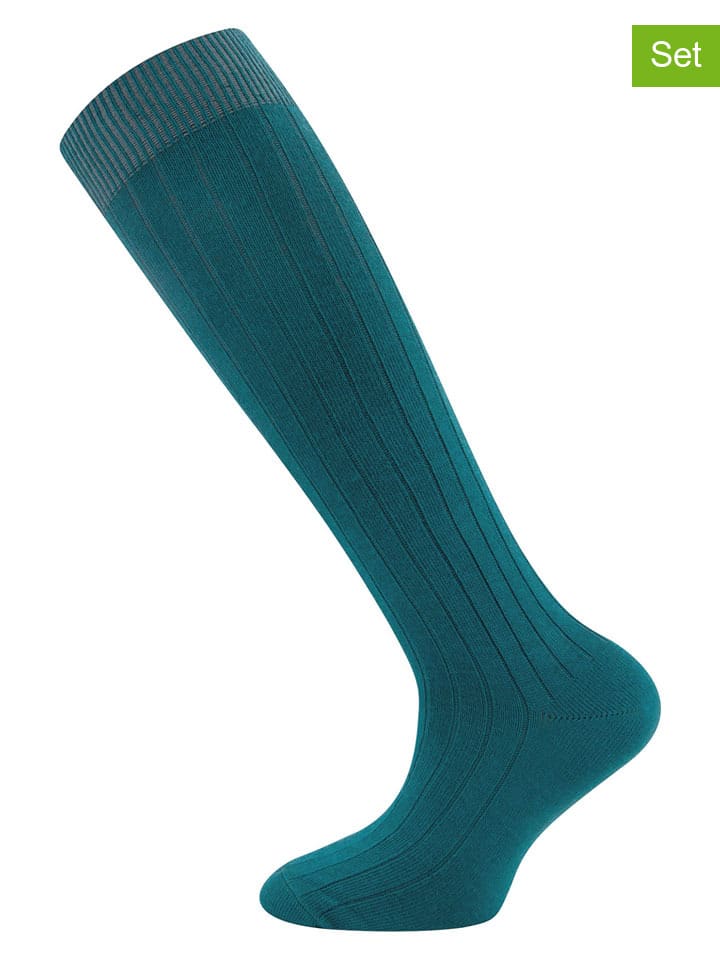 Ewers Комплект из 2 пар: высокие носки до колена, синие
Ewers Комплект из 2 пар: высокие носки до колена, синие