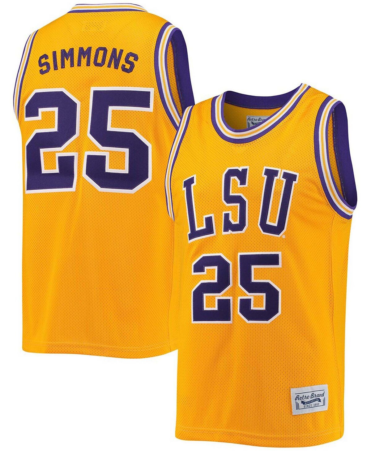 Мужское памятное классическое баскетбольное джерси ben simmons lsu tigers золотистого цвета Original Retro Brand
Мужское памятное классическое баскетбольное джерси ben simmons lsu tigers золотистого цвета Original Retro Brand