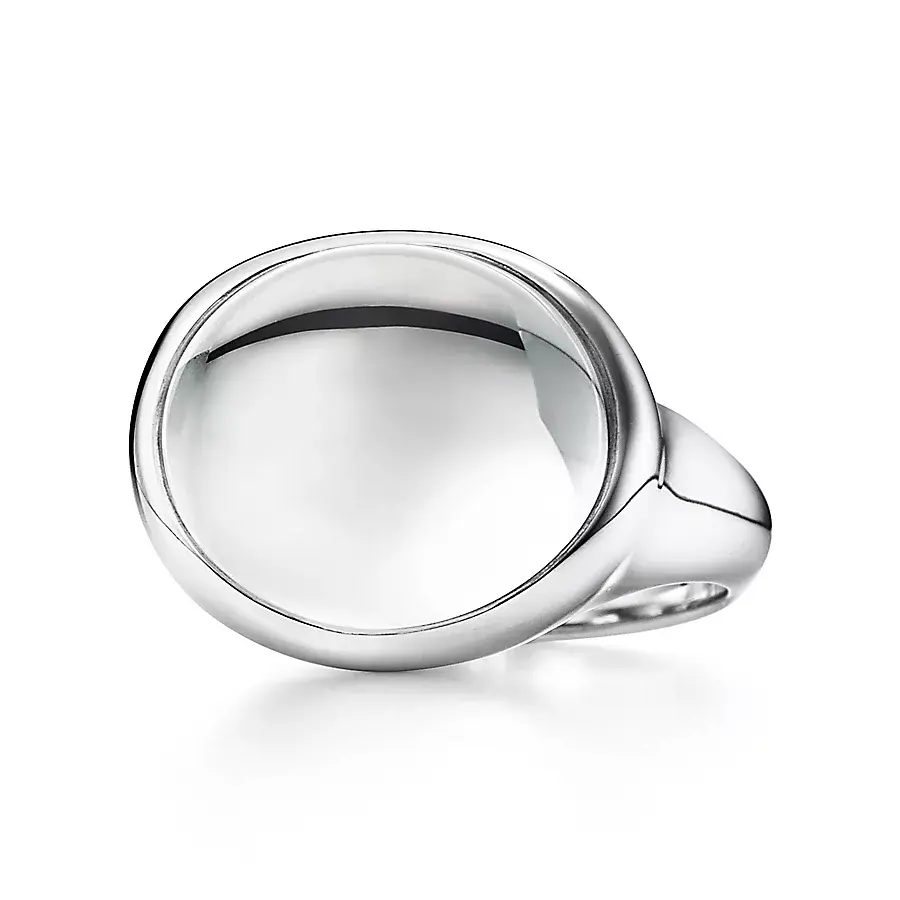 Кольцо Tiffany & Co. x Elsa Peretti Cabochon, серебро/горный хрусталь
Кольцо Tiffany & Co. x Elsa Peretti Cabochon, серебро/горный хрусталь