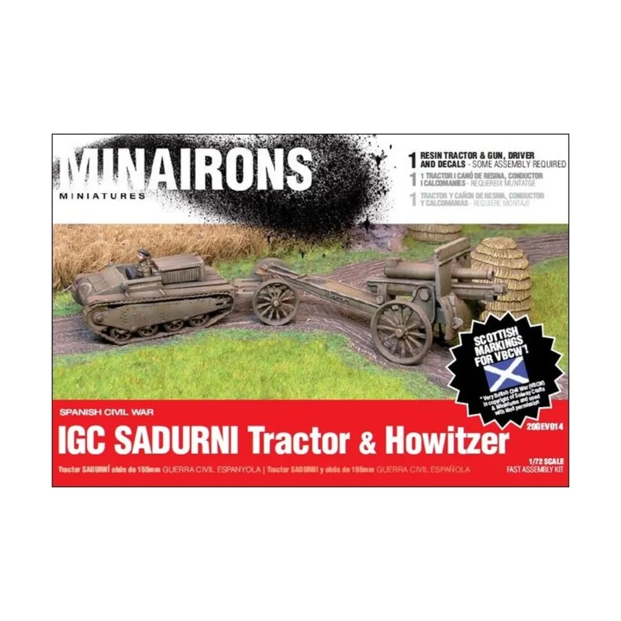 IGC Садурни Трактор и гаубица, Spanish Civil War - Vehicles (1:72)
IGC Садурни Трактор и гаубица, Spanish Civil War - Vehicles (1:72)