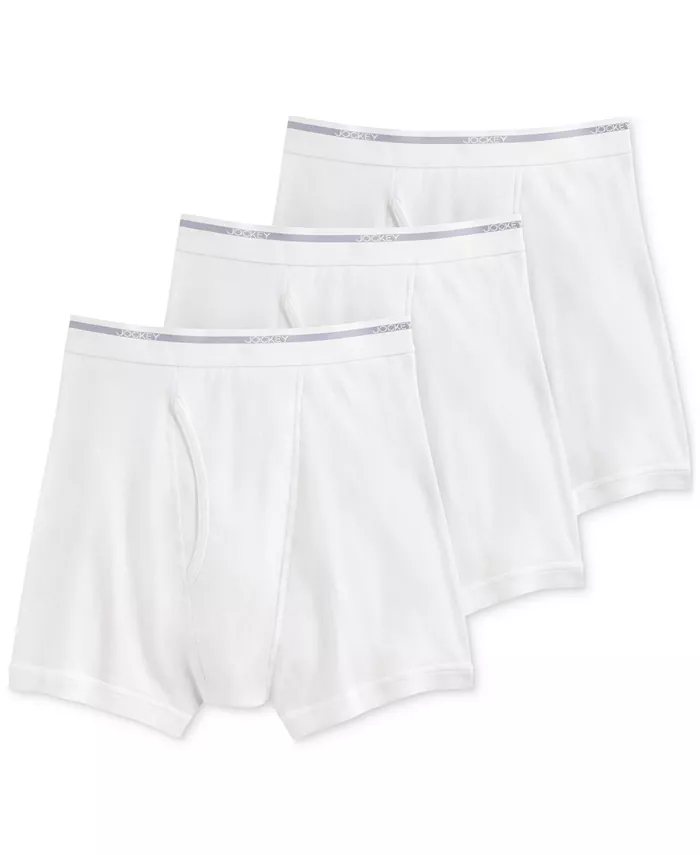 Мужские классические боксеры из хлопка, 3 шт Jockey, белый
Мужские классические боксеры из хлопка, 3 шт Jockey, белый