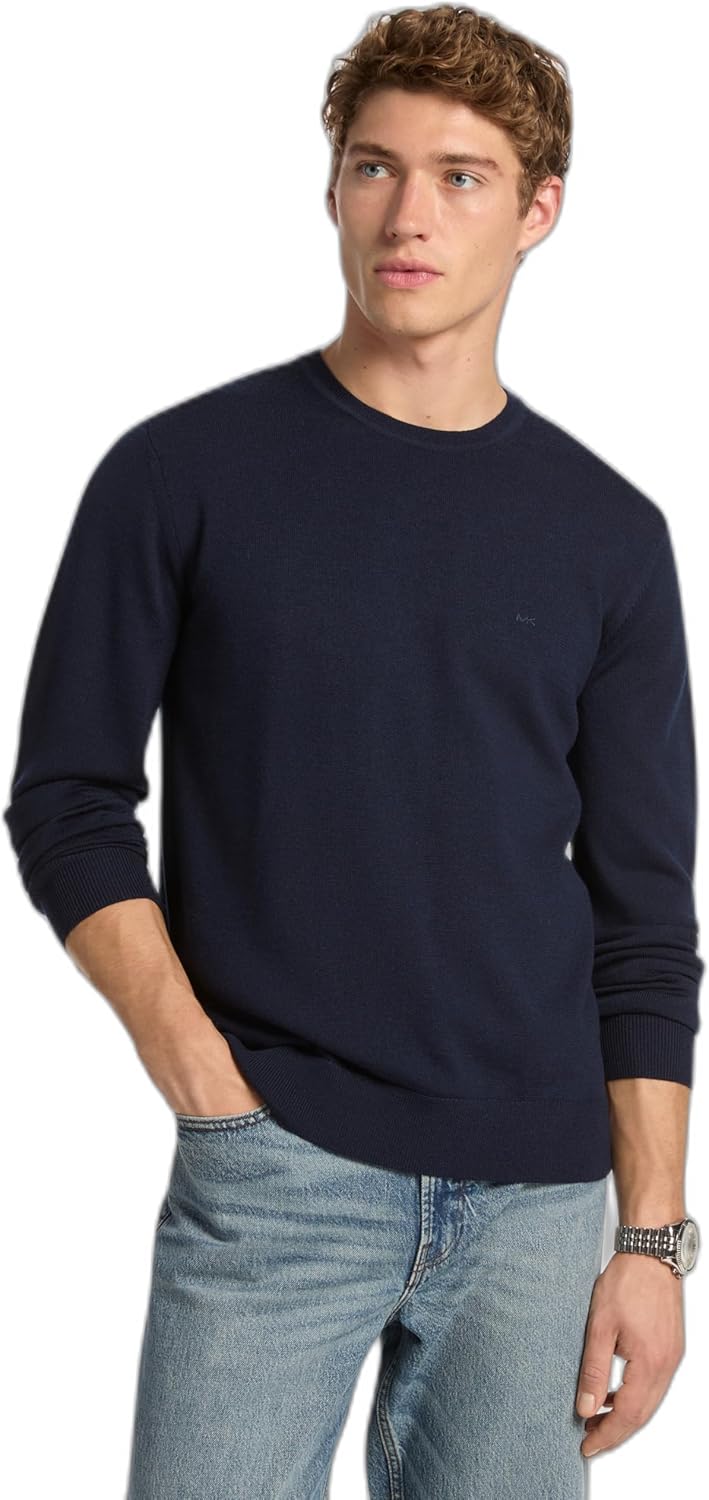 Michael Kors мужской свитер-водолазка из мериноса, Midnight
Michael Kors мужской свитер-водолазка из мериноса, Midnight