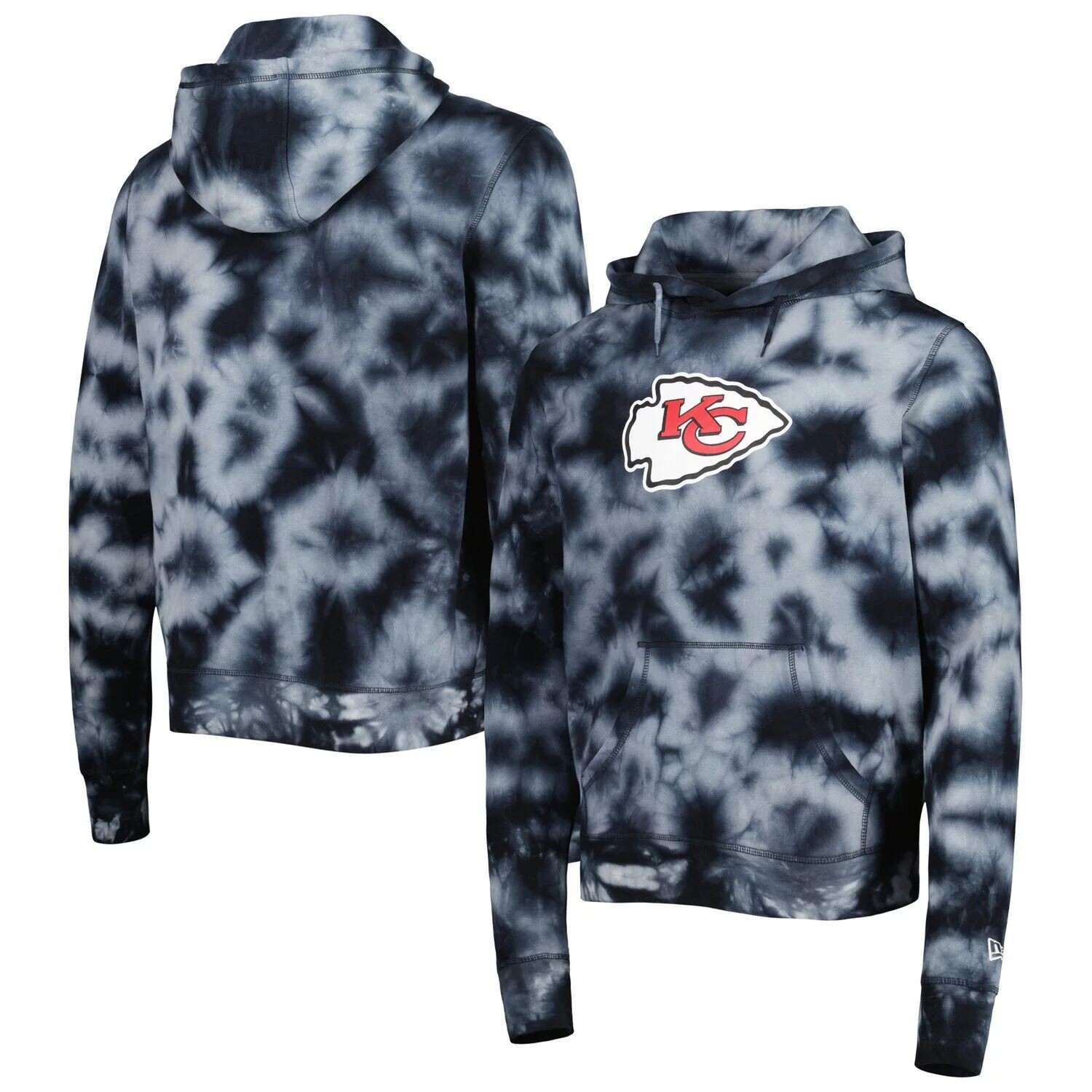 Мужской черный пуловер с капюшоном Kansas City Chiefs Team Tie Dye New Era
Мужской черный пуловер с капюшоном Kansas City Chiefs Team Tie Dye New Era