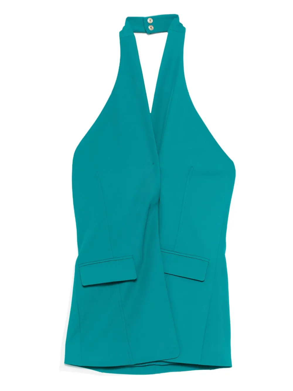 Топ с халтернеем и перекрещивающимся воротником Patrizia Pepe, зеленый
Топ с халтернеем и перекрещивающимся воротником Patrizia Pepe, зеленый