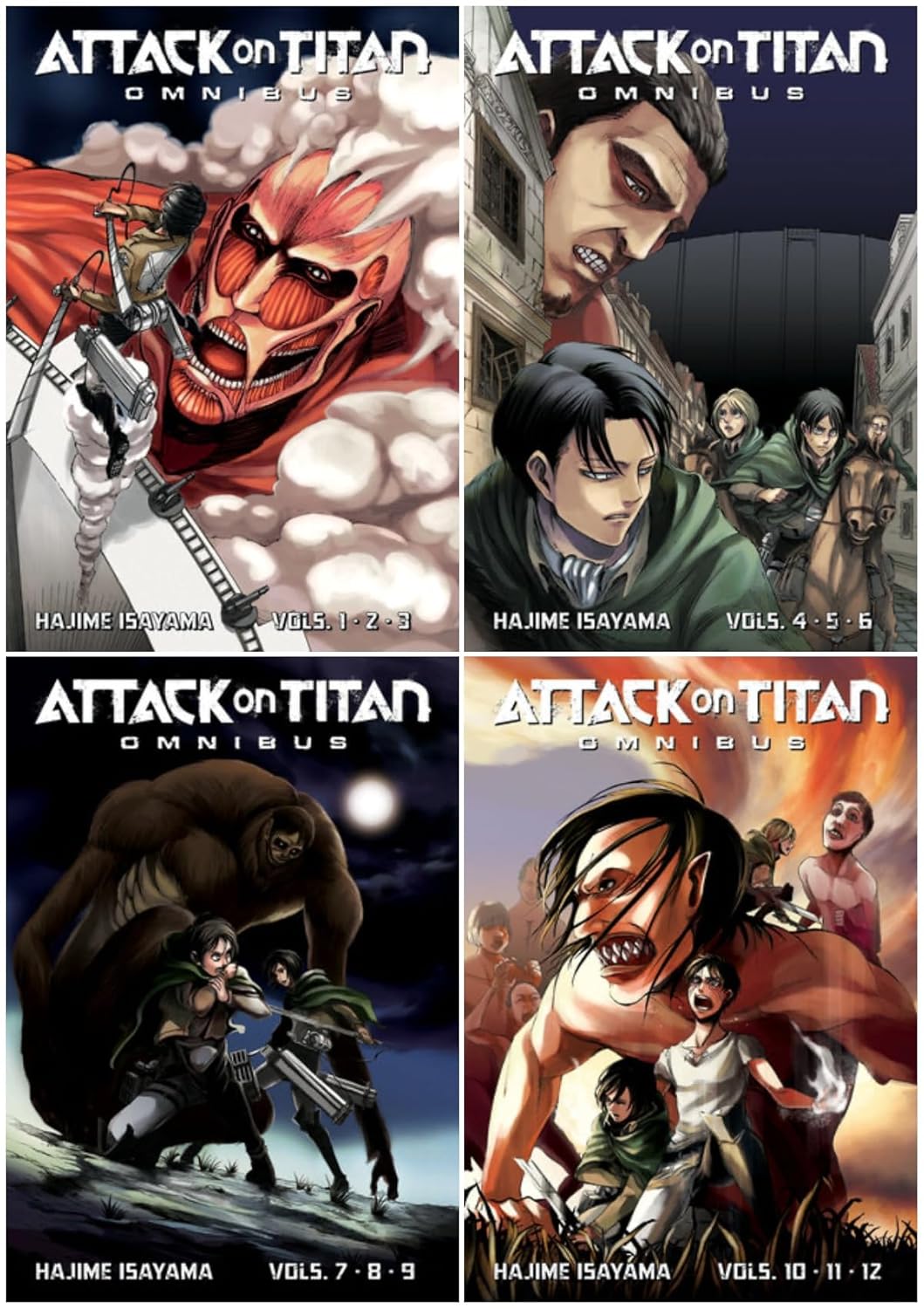 Attack on Titan Omnibus Series 4-Book Collection Set I (Books 1 to 4) by Hajime Isayama - Epic Manga Series in Collected Editions (Kodansha Comics)
Attack on Titan Omnibus Series 4-Book Collection Set I (Books 1 to 4) by Hajime Isayama - Epic Manga Series in Collected Editions (Kodansha Comics)