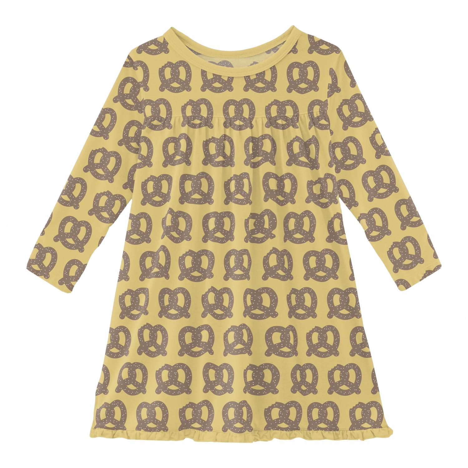 Платье-халат для девочки с длинными рукавами из льна, гигантский крендель Kickee, Flax Giant Pretzel
Платье-халат для девочки с длинными рукавами из льна, гигантский крендель Kickee, Flax Giant Pretzel