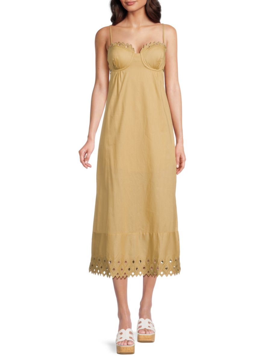 Платье-миди Tess с вырезом А-силуэта ViX by Paula Hermanny, бежевый
Платье-миди Tess с вырезом А-силуэта ViX by Paula Hermanny, бежевый