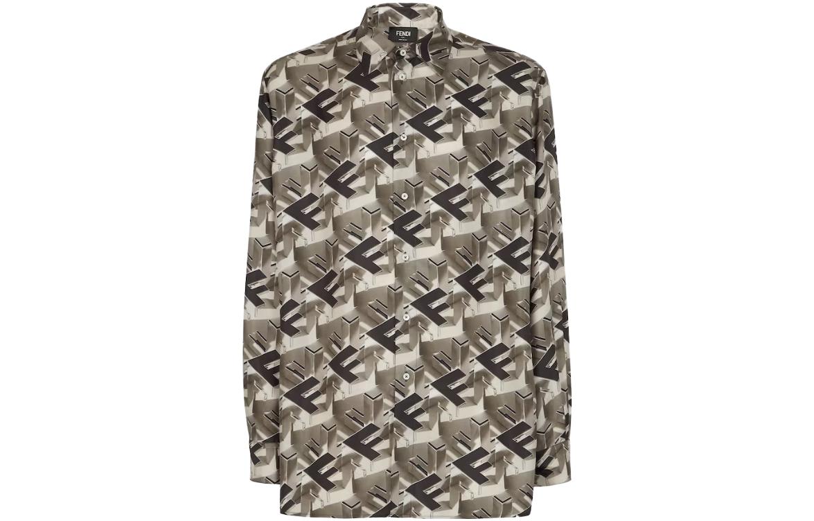 Рубашка All-Over Logo Printed Oversized Shirt FENDI, мультиколор
Рубашка All-Over Logo Printed Oversized Shirt FENDI, мультиколор