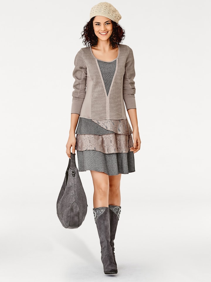 Платье из джерси цвета тауп Heine
Платье из джерси цвета тауп Heine