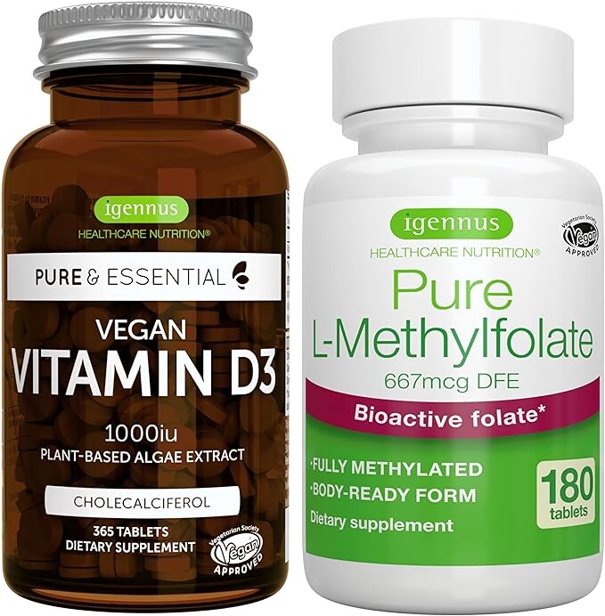 365 таблеток по 1000 МЕ витамина D3 + L-метилфолат
365 таблеток по 1000 МЕ витамина D3 + L-метилфолат