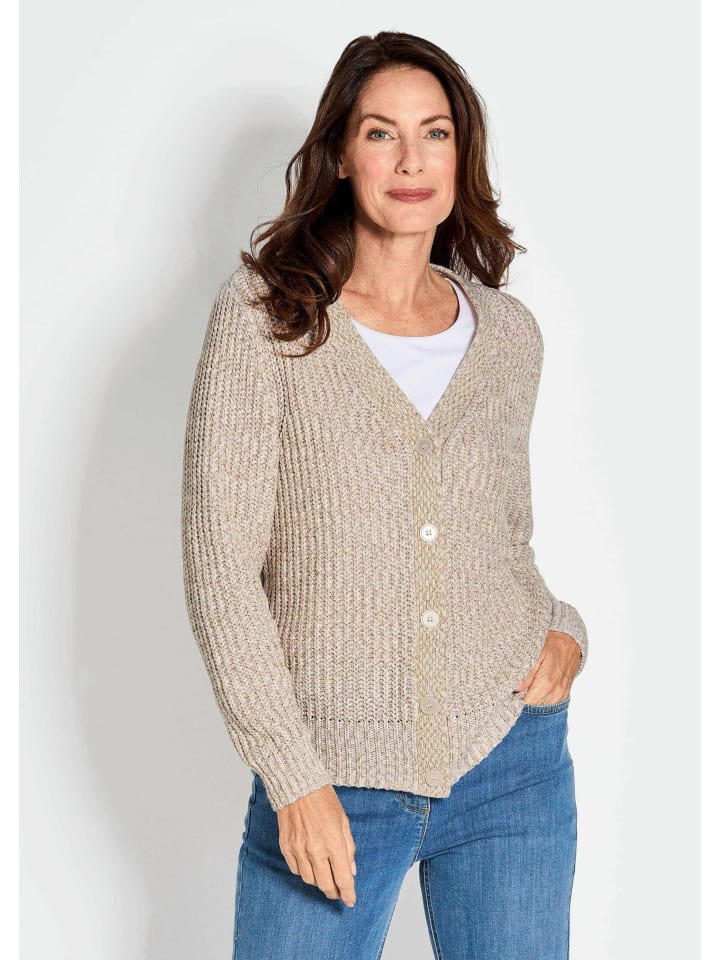 Кардиган GOLDNER, цвет stein/weiß/gemustert
Кардиган GOLDNER, цвет stein/weiß/gemustert