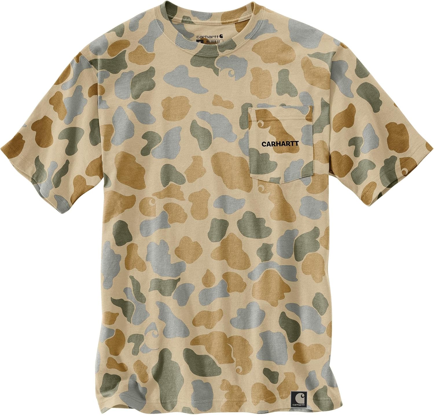 Carhartt мужская футболка 106894 Relaxed Fit с коротким рукавом и карманом, легкая, с камуфляжным логотипом, Beach Signature Camo, Бежевый, Carhartt мужская футболка 106894 Relaxed Fit с коротким рукавом и карманом, легкая, с камуфляжным логотипом, Beach
Carhartt мужская футболка 106894 Relaxed Fit с коротким рукавом и карманом, легкая, с камуфляжным логотипом, Beach Signature Camo, Бежевый, Carhartt мужская футболка 106894 Relaxed Fit с коротким рукавом и карманом, легкая, с камуфляжным логотипом, Beach