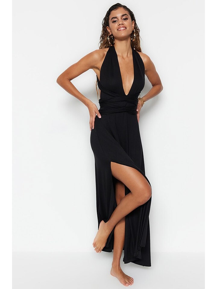 Длинное платье trendyol, черный
Длинное платье trendyol, черный