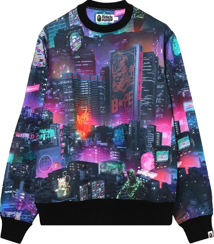 Толстовка BAPE Neon Tokyo Crewneck 'Black', черный
Толстовка BAPE Neon Tokyo Crewneck 'Black', черный