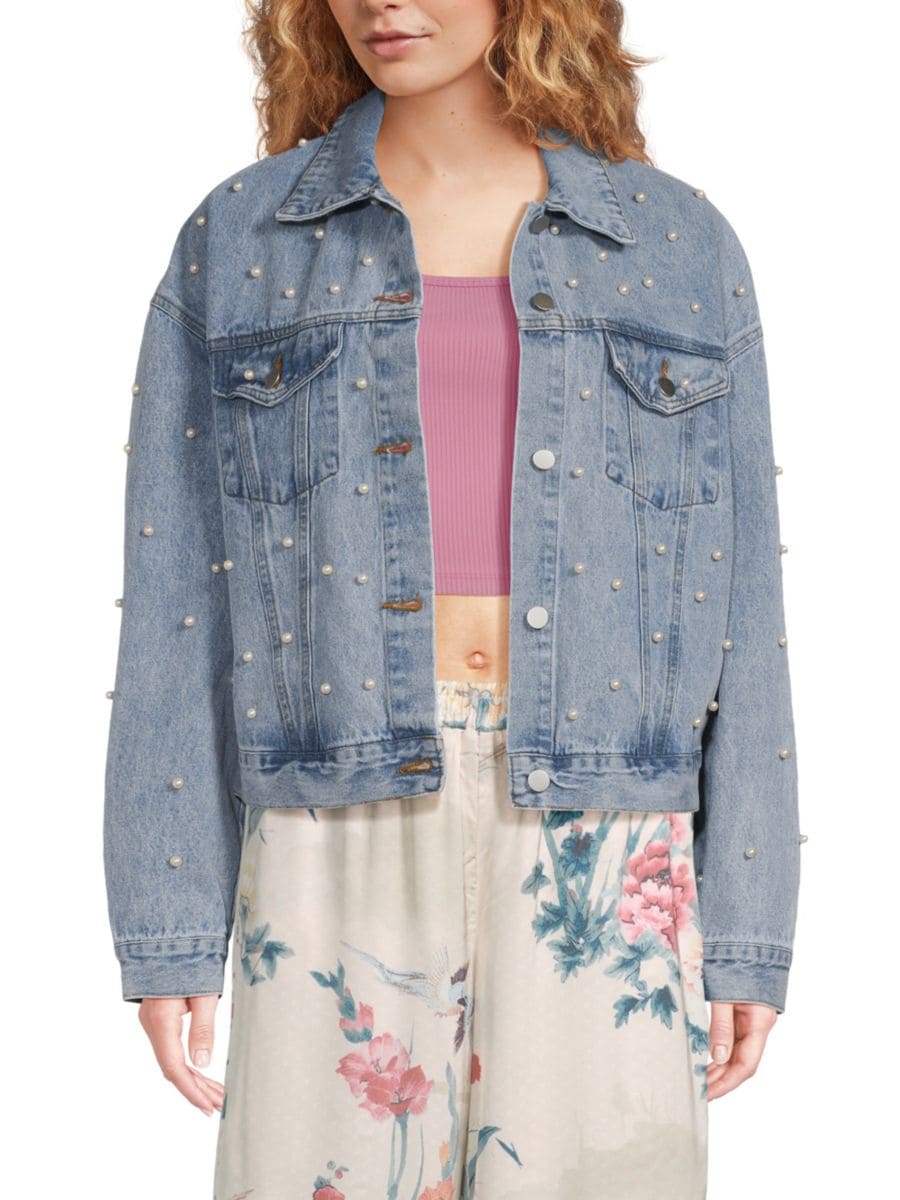 Джинсовая куртка с имитацией жемчуга Lea & Viola, цвет Light Wash, Серый, Джинсовая куртка с имитацией жемчуга Lea & Viola, цвет Light Wash
Джинсовая куртка с имитацией жемчуга Lea & Viola, цвет Light Wash, Серый, Джинсовая куртка с имитацией жемчуга Lea & Viola, цвет Light Wash