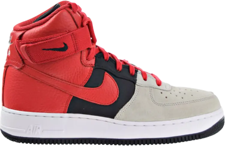 Кроссовки Nike Air Force 1 High LV8 'Wolf Grey Red', красный 
Кроссовки Nike Air Force 1 High LV8 'Wolf Grey Red', красный