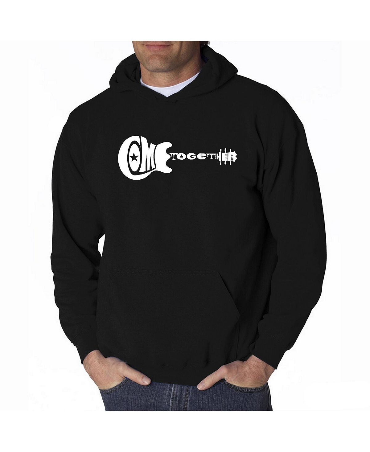 Мужская толстовка с капюшоном word art - come together LA Pop Art, черный
Мужская толстовка с капюшоном word art - come together LA Pop Art, черный