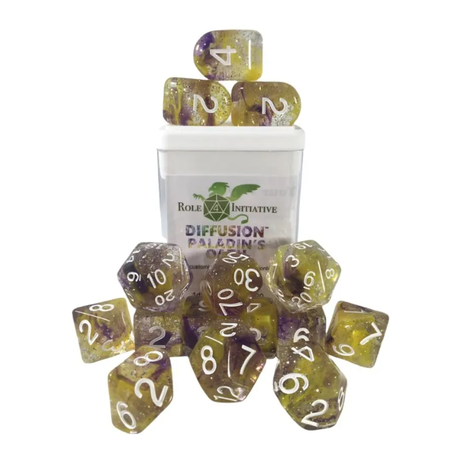 Набор Diffusion Poly — Клятва Паладина с числами (15), Class & Creature Dice - Poly Sets
Набор Diffusion Poly — Клятва Паладина с числами (15), Class & Creature Dice - Poly Sets