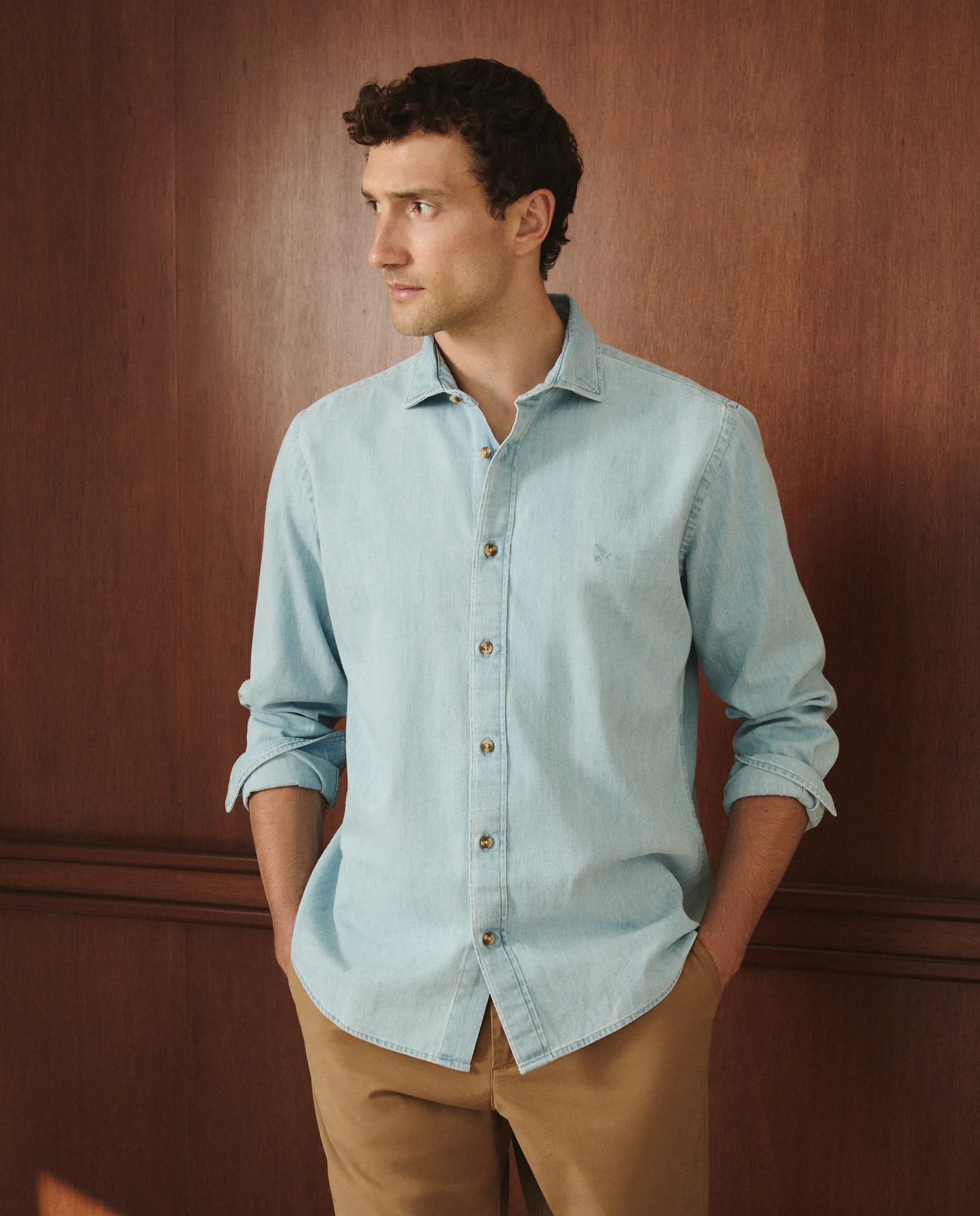 Джинсовая рубашка для мужчин средняя стирка Lloyd'S, индиго
Джинсовая рубашка для мужчин средняя стирка Lloyd'S, индиго