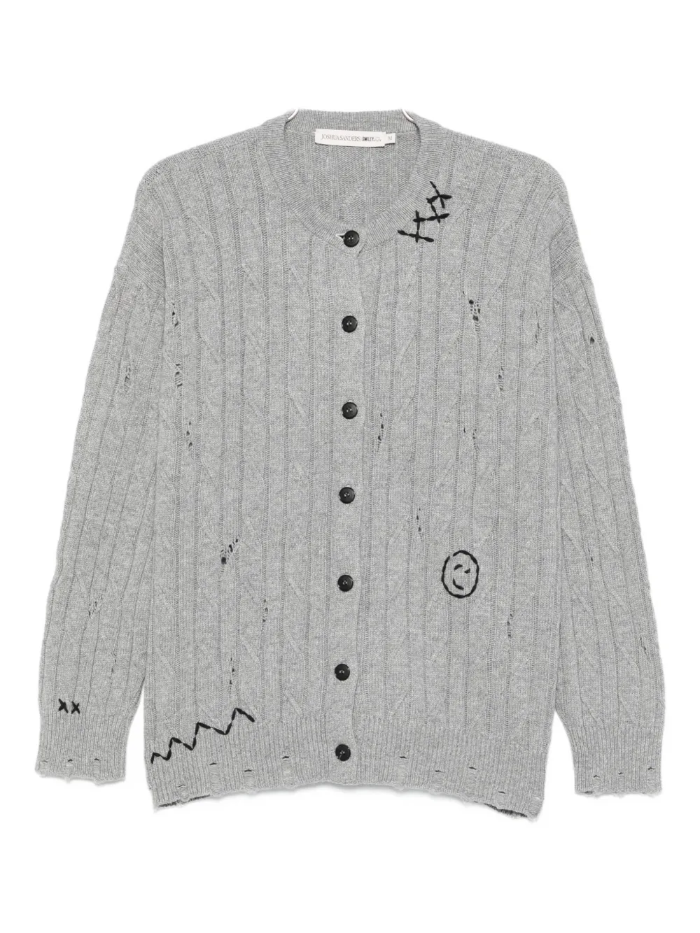 Кардиган с косой вязкой Joshua Sanders, серый
Кардиган с косой вязкой Joshua Sanders, серый