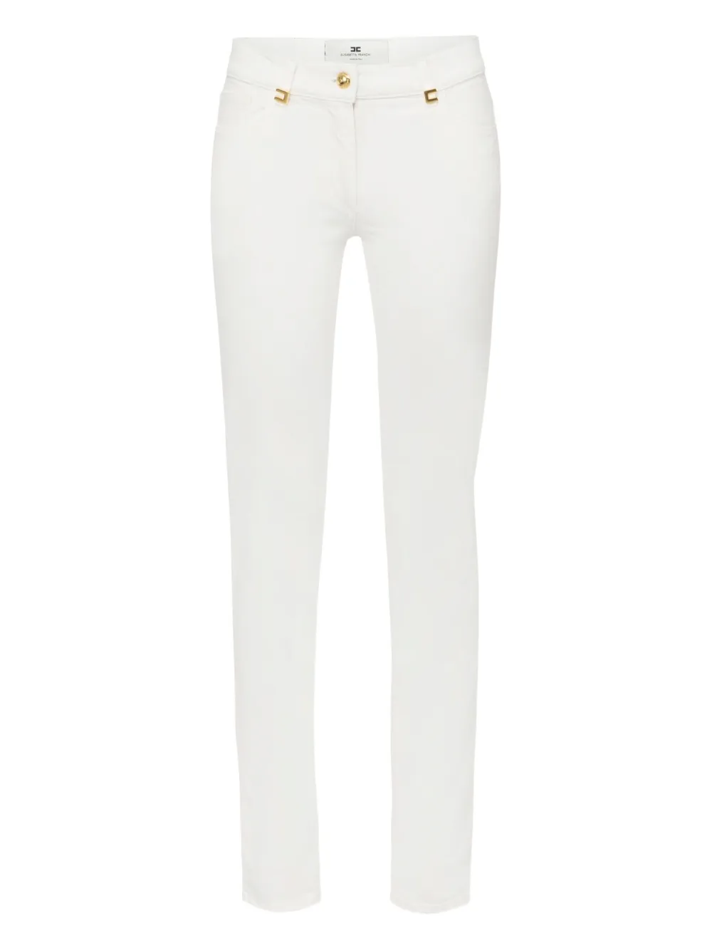 Узкие джинсы с логотипом Elisabetta Franchi, белый
Узкие джинсы с логотипом Elisabetta Franchi, белый