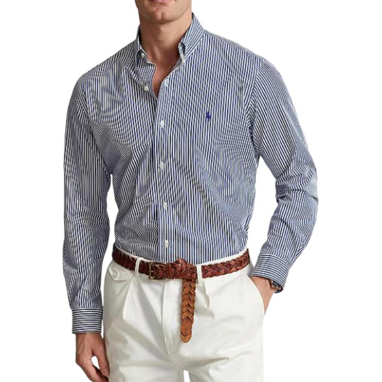 Хлопковая рубашка Polo Ralph Lauren, синий
Хлопковая рубашка Polo Ralph Lauren, синий