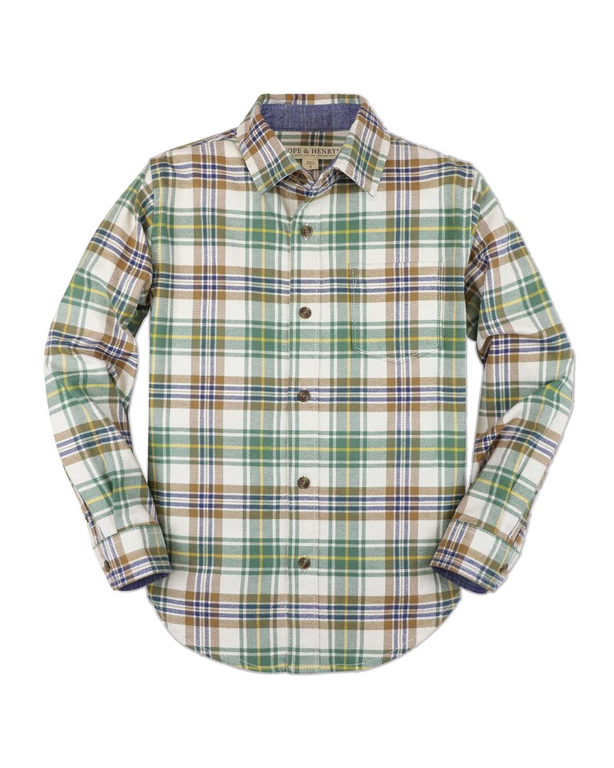 Надежда и Генри Мальчиковая фланелевая рубашка HOPE & HENRY, коричневый
Надежда и Генри Мальчиковая фланелевая рубашка HOPE & HENRY, коричневый