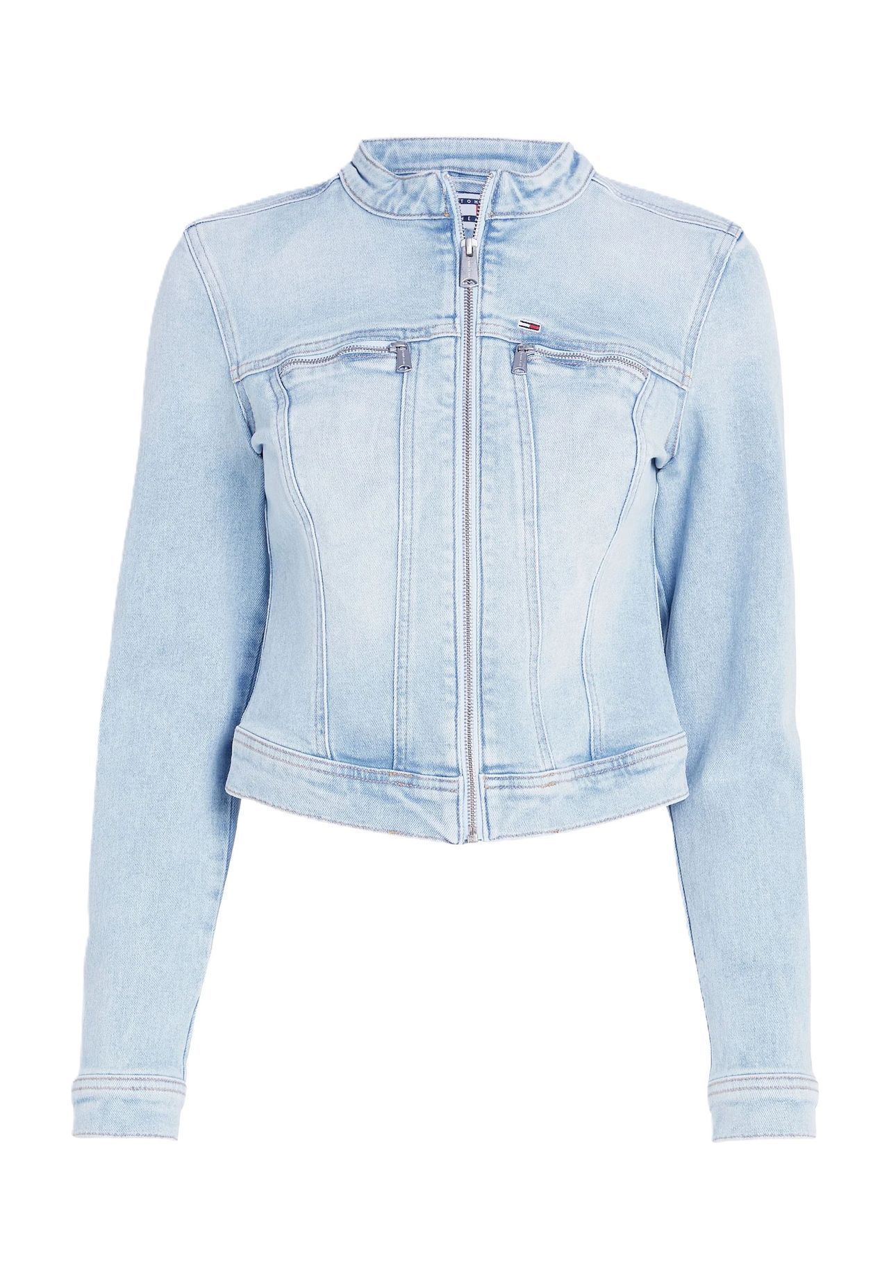 Куртка джинсовая, нагрудные карманы, воротник стойка, женская TOMMY Jeans, цвет 1ab Denim
Куртка джинсовая, нагрудные карманы, воротник стойка, женская TOMMY Jeans, цвет 1ab Denim