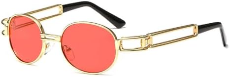 Модные круглые солнцезащитные очки для женщин и мужчин в винтажном стиле с металлической оправой, в стиле стимпанк, солнцезащитные очки UV400 для мужчин MTZJH, C4 Gold-red
Модные круглые солнцезащитные очки для женщин и мужчин в винтажном стиле с металлической оправой, в стиле стимпанк, солнцезащитные очки UV400 для мужчин MTZJH, C4 Gold-red