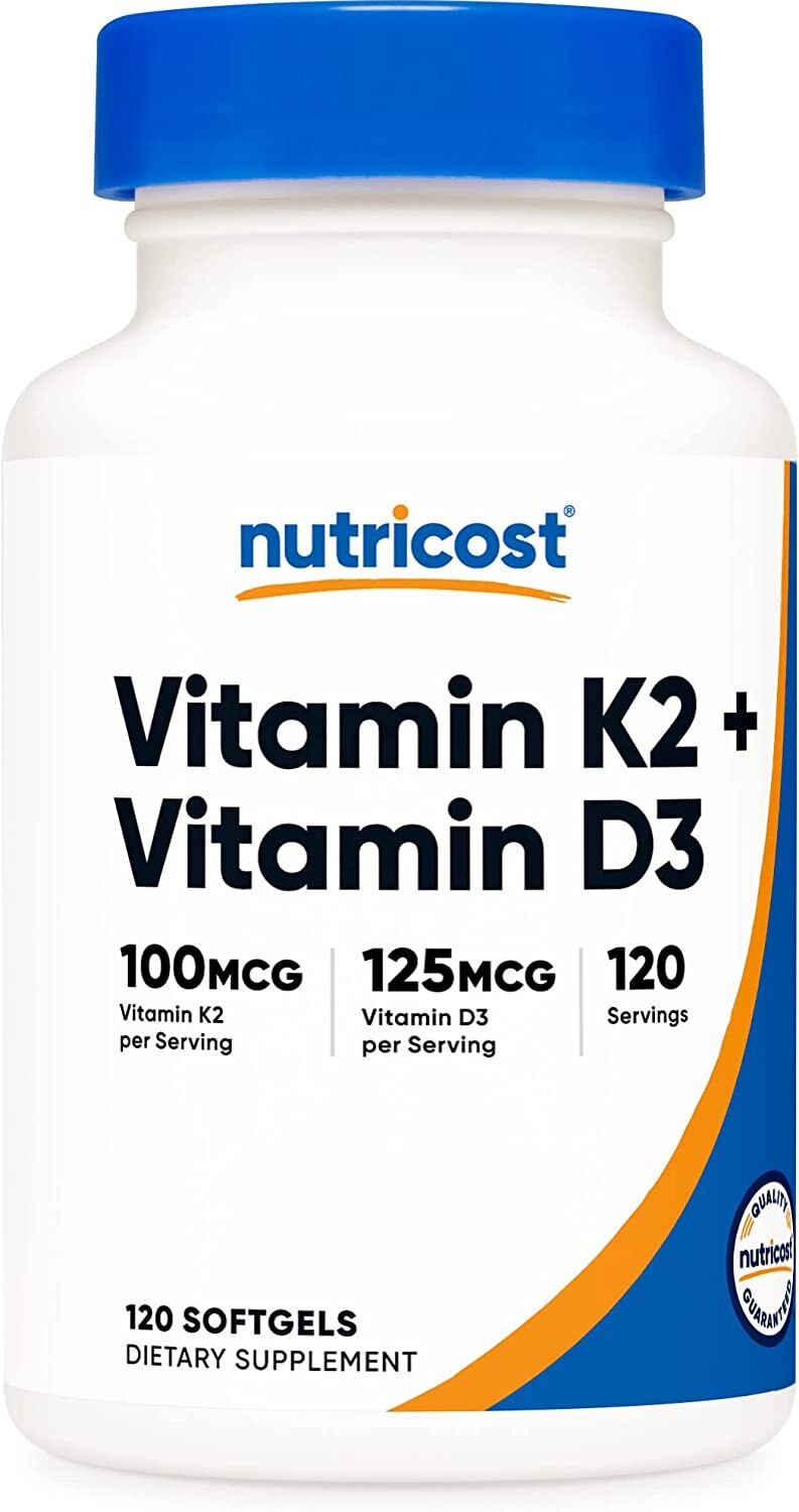 Комплекс витамин Nutricost K2+D3, без глютена и ГМО, 120 капсул
Комплекс витамин Nutricost K2+D3, без глютена и ГМО, 120 капсул