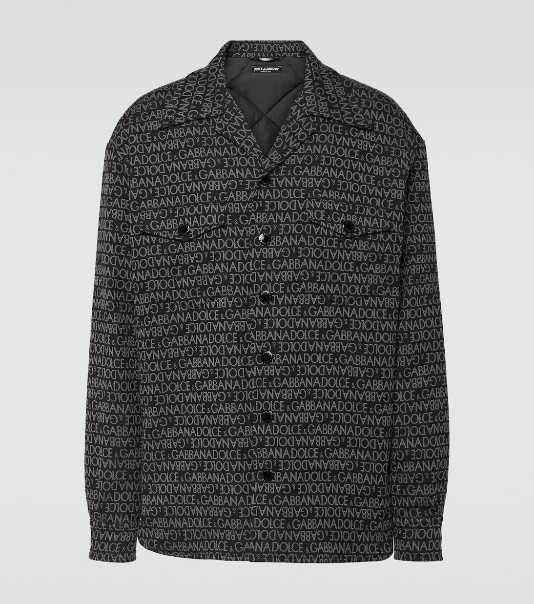 Жаккардовая рубашка с логотипом из смесового хлопка Dolce&Gabbana, черный
Жаккардовая рубашка с логотипом из смесового хлопка Dolce&Gabbana, черный