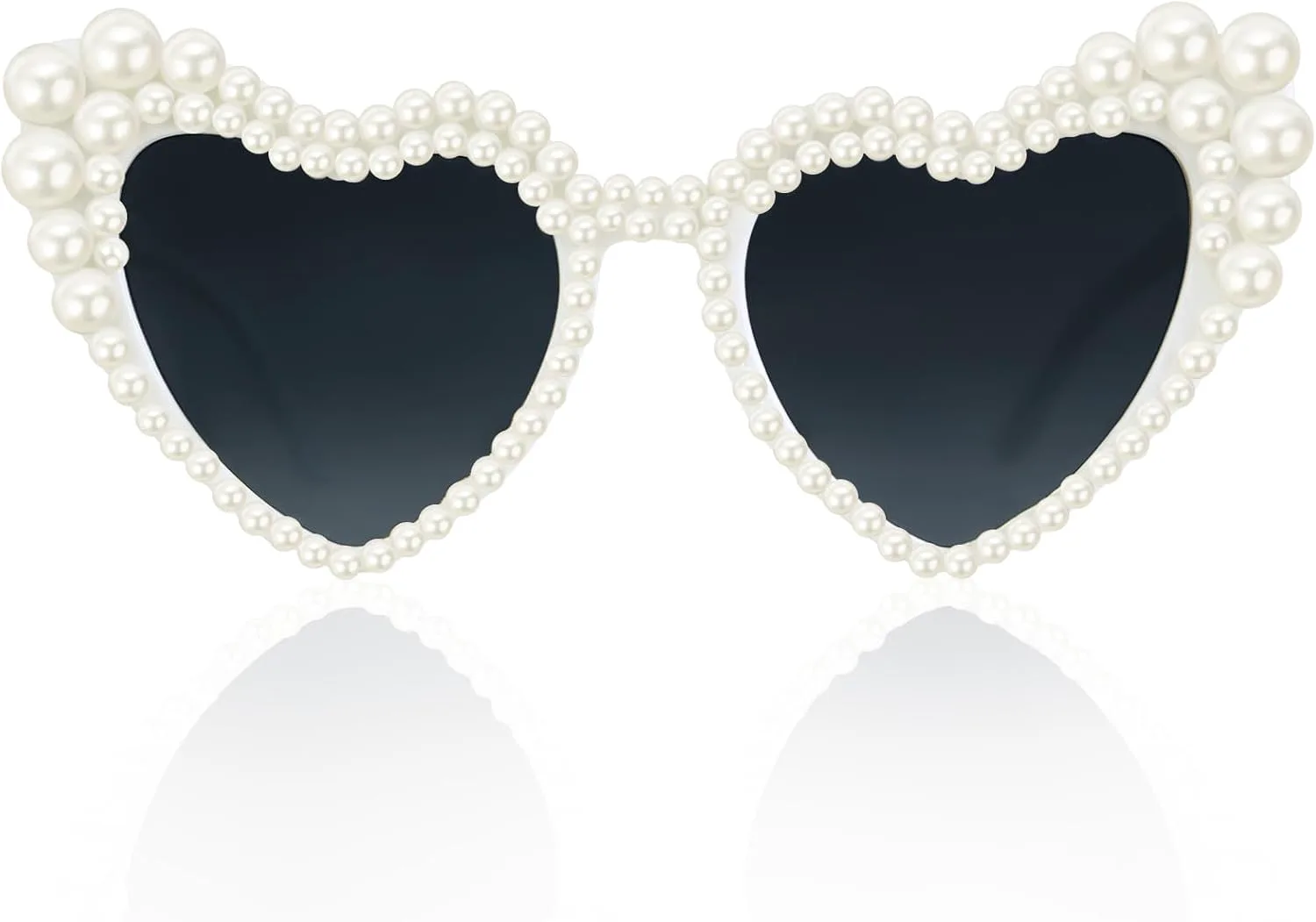 Женские солнцезащитные очки с жемчугом, винтажные очки с жемчугом в форме сердца для женщин и взрослых, для вечеринок и торжественных мероприятий Goenb, White
Женские солнцезащитные очки с жемчугом, винтажные очки с жемчугом в форме сердца для женщин и взрослых, для вечеринок и торжественных мероприятий Goenb, White
