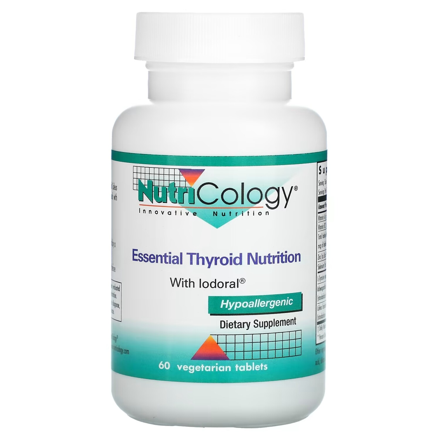Nutricology Essential Thyroid Nutrition с йодоралом, 60 вегетарианских таблеток
Nutricology Essential Thyroid Nutrition с йодоралом, 60 вегетарианских таблеток
