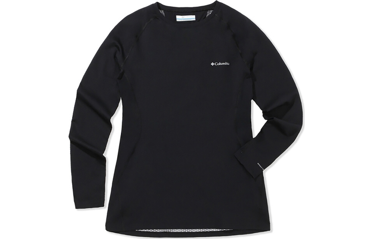 Футболка с рукавом реглан женская черная Columbia 
Футболка с рукавом реглан женская черная Columbia