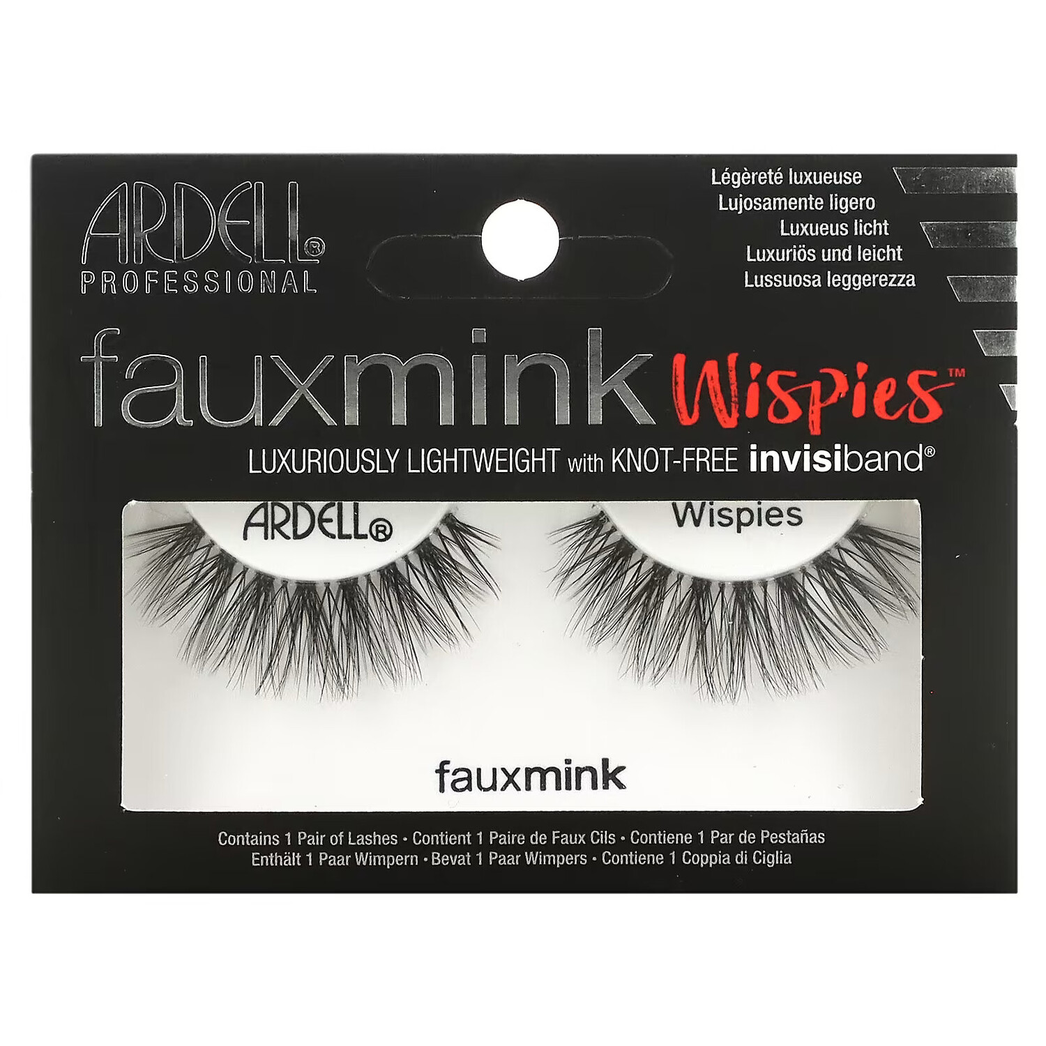 Ardell, Faux Mink, накладные ресницы Wispies, 1 пара
Ardell, Faux Mink, накладные ресницы Wispies, 1 пара