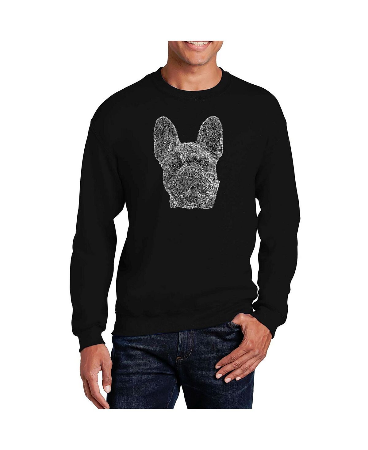Мужская толстовка с круглым вырезом и надписью word art french bulldog LA Pop Art, черный
Мужская толстовка с круглым вырезом и надписью word art french bulldog LA Pop Art, черный